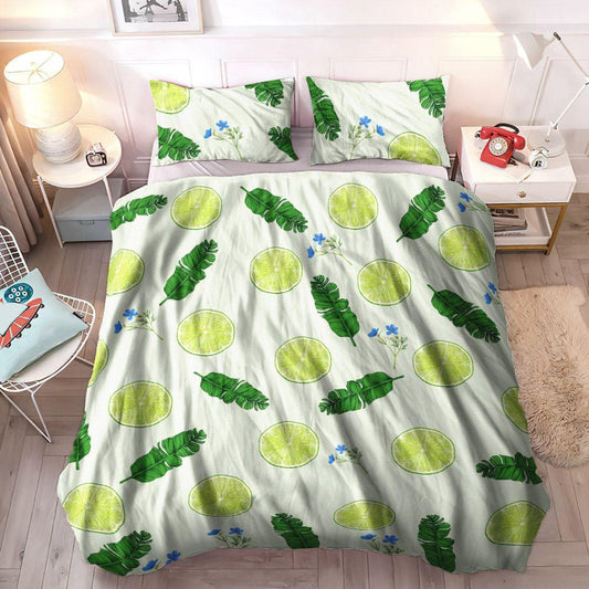 Bedding Set, Queen Size Bedding Set, Cozy Bedding Set, King Size Bedding Set, Soft Duvet Cover Set, Lime Bedding Sets