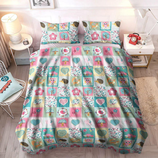 Forest Soft Duvet Cover Set, Plant Lovers Bedding Set, Heritage Club Woodland Bedding Sets, Gifts for Woodland