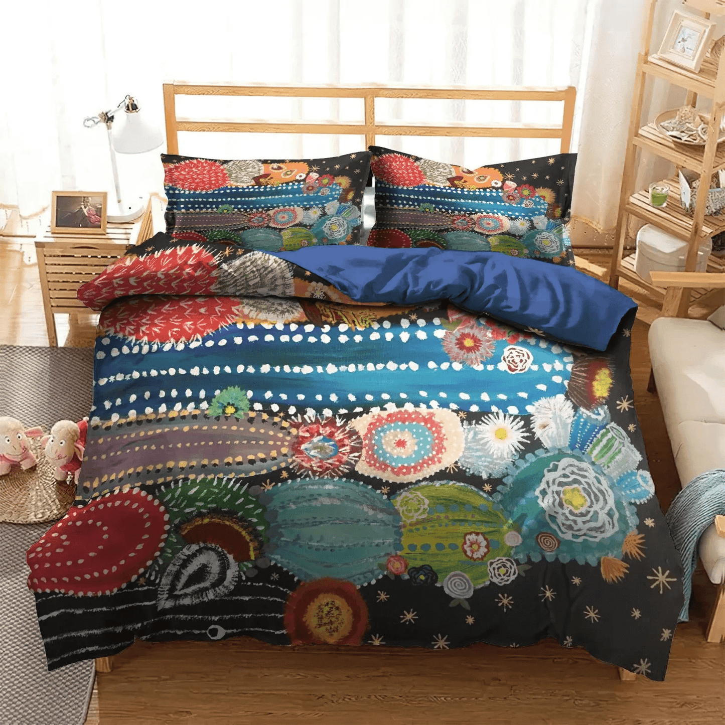 Cactus Queen Size Bedding Set, Cactus Pun Soft Duvet Cover Set, Catcus Funny Cat King Size Bedding Set, Cactus Bedding Set, Gifts for Cactus