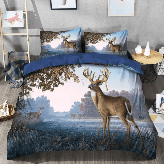 Christmass Soft Duvet Cover Set, Christmas Tree Queen Size Bedding Set, St. Bernard Dog Wreath Necklace Christmas Bedding Set, Gifts for Dog
