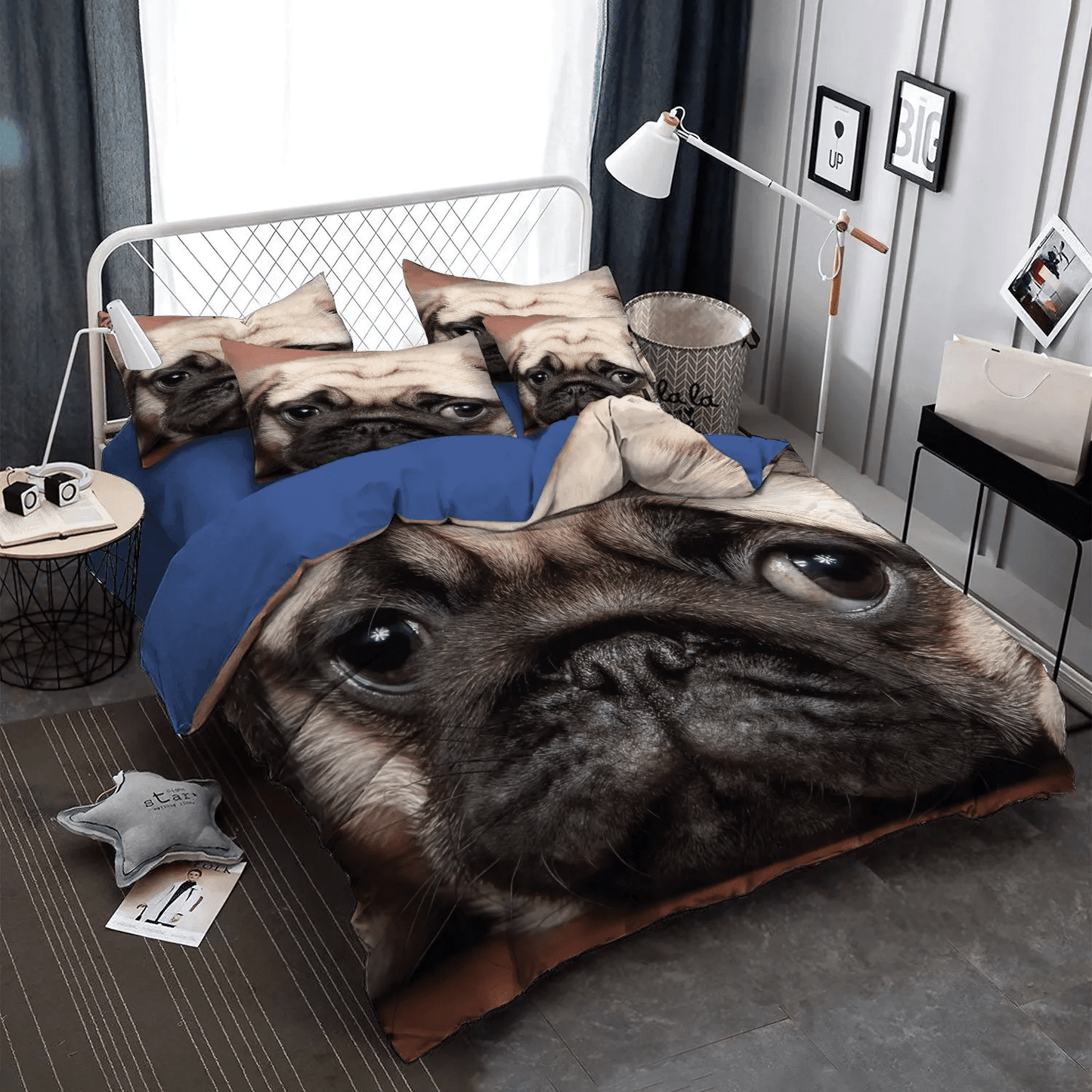 Cat Paw Queen Size Bedding Set, Cat King Size Bedding Set, Cat Tracks Soft Duvet Cover Set, Cat Ver Bedding Set, Gifts for Cat