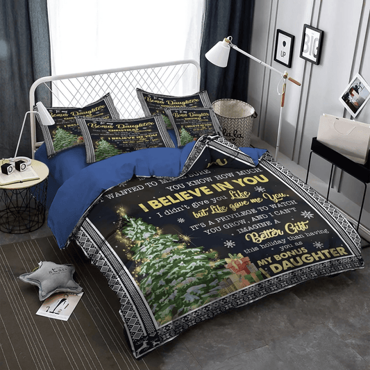 Daughters Soft Duvet Cover Set, Parenting King Size Bedding Set, Bonus Daughter Life Gave Me You Bedding Set, Gifts for Daughter