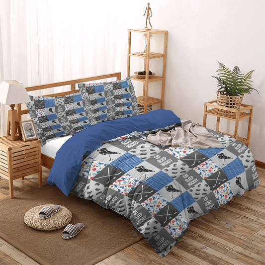 Dark Brown Dog Soft Duvet Cover Set, Brown Bedding set, Brown University Queen Size Bedding Set, Ave Foliage Brown DKN Bedding Set, Gifts for Brown