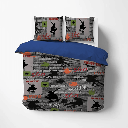 Cat Paw King Size Bedding Set, Cat Tracks Soft Duvet Cover Set, Christmass Bedding set, Cat Merry Christmas Bedding Set, Gifts for Cat