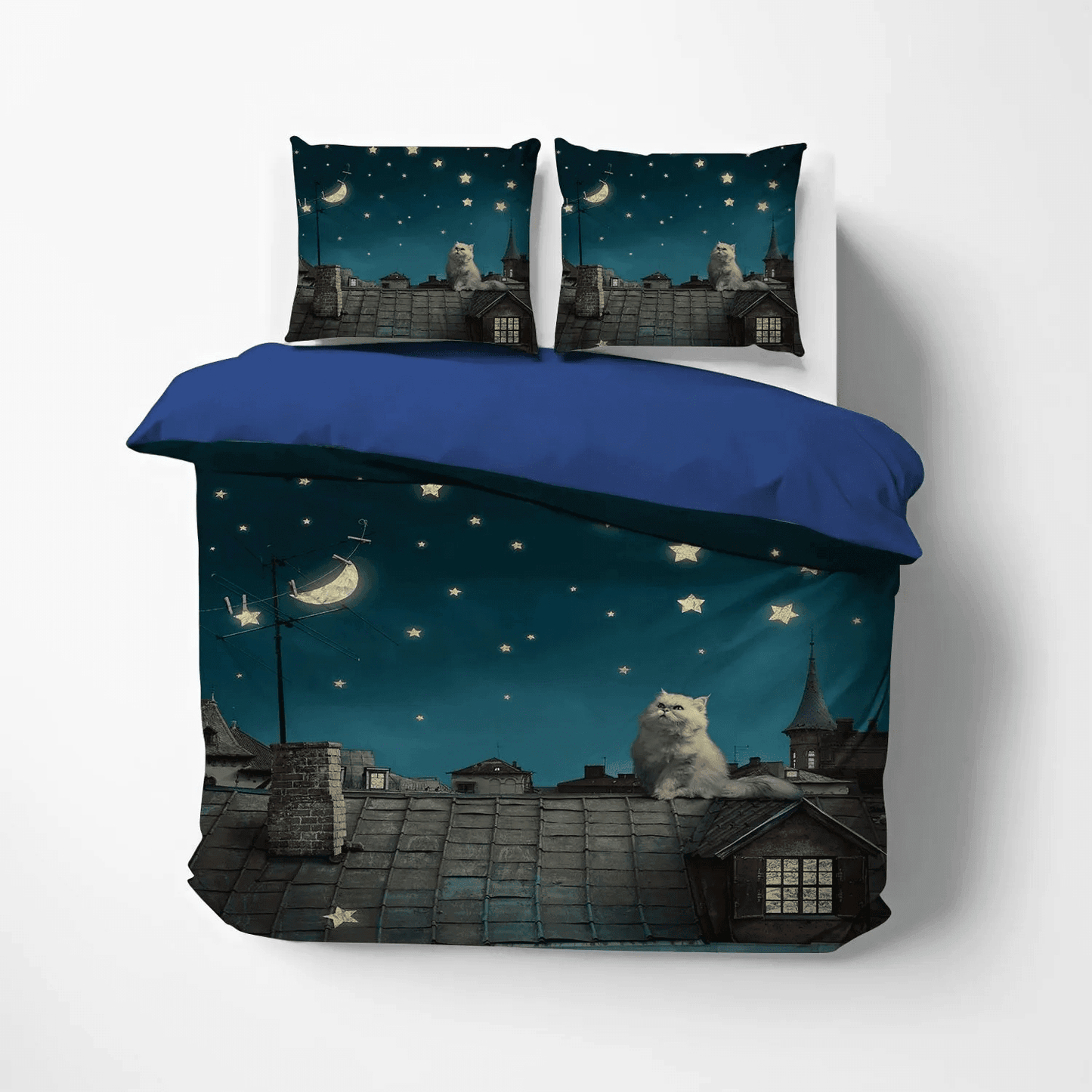 Cat King Size Bedding Set, American Bedding set, Cat Paw Soft Duvet Cover Set, American Cat V V NHM Bedding Set, Gifts for American