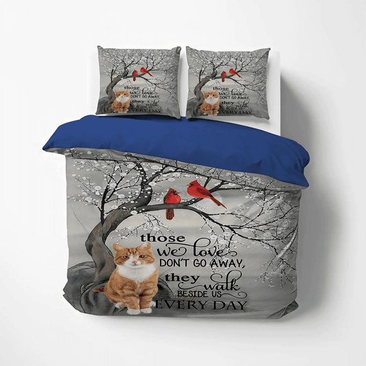 Cat Paw Soft Duvet Cover Set, Cat Tracks Queen Size Bedding Set, Cat Bedding set, Cat Every Day Bedding Set, Gifts for Cat