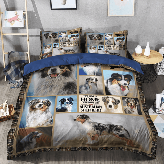 Australian Shepherd Soft Duvet Cover Set, Mother Bedding set, Australian Shepherd Mom Love Bedding Set, Gifts for Australian Shepherd