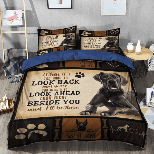 Great Dane Soft Duvet Cover Set, Great Dane Dad Queen Size Bedding Set, Great Dane Bedding Set, Gifts for Great Dane