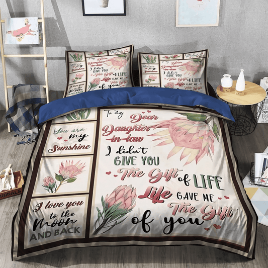 Daughters King Size Bedding Set, Mother Mother Soft Duvet Cover Set, Mom To Daughter In Law Bedding Set, Gifts for Daughter