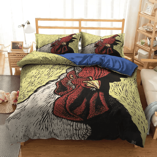 Chicken Mom Soft Duvet Cover Set, Chicken Bedding set, Chicken Dandel King Size Bedding Set, CHICKEN DPR Bedding Set, Gifts for Chicken
