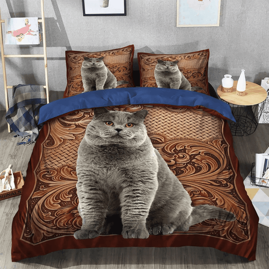 Cat Paw Bedding set, Cat Queen Size Bedding Set, Cat Tracks Soft Duvet Cover Set, Cat Bedding Set, Gifts for Cat