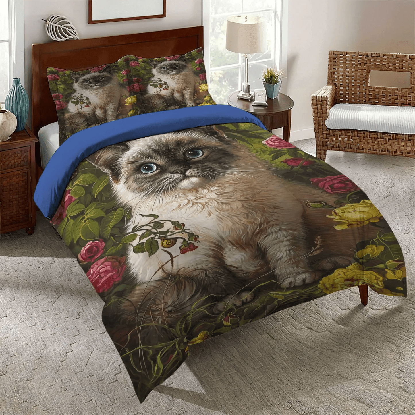 Cat Paw King Size Bedding Set, Puppy Paws Bedding set, Cat Paws Soft Duvet Cover Set, Cat Paw Soft Duvet Cover Set, Gifts for PAWS