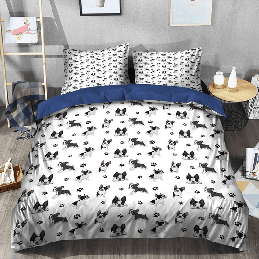 Boston Terrier Lover King Size Bedding Set, Mother Of Dragons Soft Duvet Cover Set, Boston Terrier Mom Bedding Set, Gifts for Mother