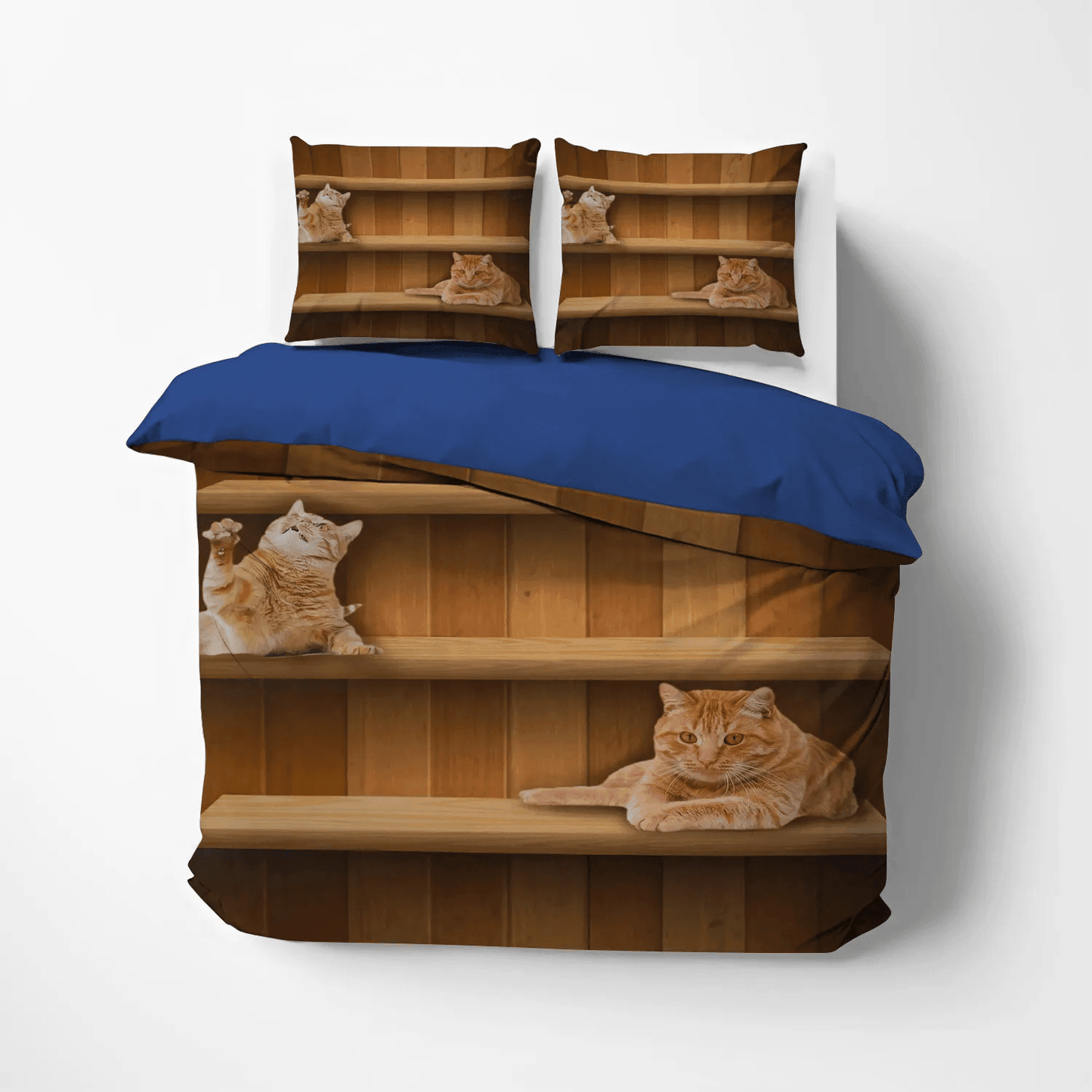 Cat Tracks Soft Duvet Cover Set, Cat Paw Queen Size Bedding Set, Cat King Size Bedding Set, Cat Bedding Set, Gifts for Cat