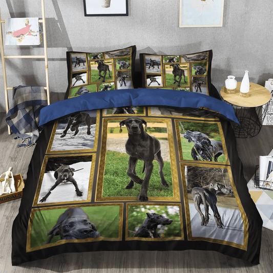 Great Dane Dad Soft Duvet Cover Set, Great Dane Fuck Coronavirus King Size Bedding Set, Great Dane Bedding Set, Gifts for Great Dane