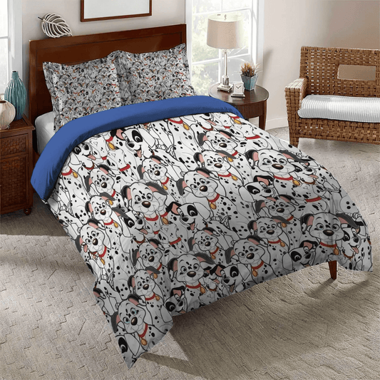 Dalmatian Mom Soft Duvet Cover Set, Dalmatian Lover Queen Size Bedding Set, Dalmatian Bedding Set, Gifts for Dalmatian