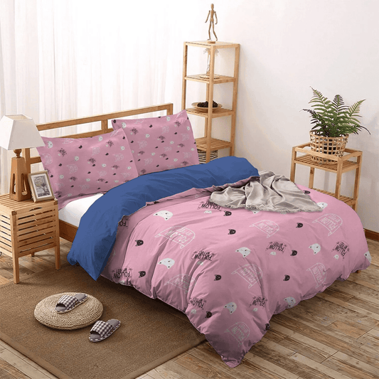 Cat Tracks Soft Duvet Cover Set, Cat Paw Queen Size Bedding Set, Cat King Size Bedding Set, Cat Meow NHM Bedding Set, Gifts for Cat