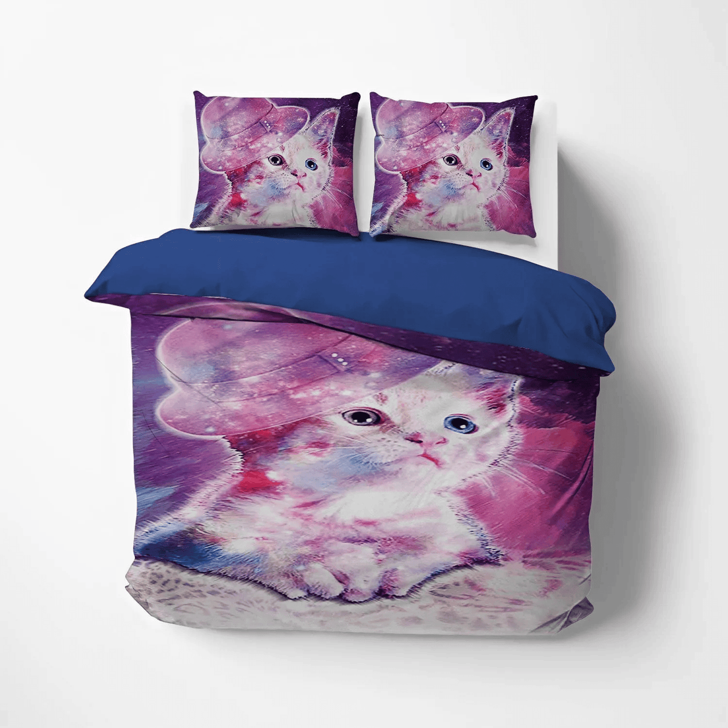 Cat Tracks Soft Duvet Cover Set, Cat Queen Size Bedding Set, Cat Paw Bedding set, Cat Ver LTTL Bedding Set, Gifts for Cat