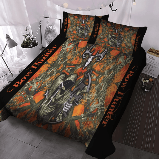 Bow Hunting Archery Retro Soft Duvet Cover Set, Bow Hunting Bedding set, Bow Hunting Bedding Set, Gifts for Bow Hunting