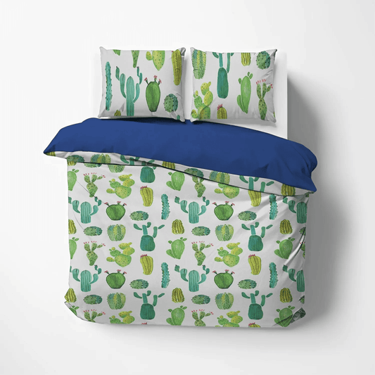 Funny Cactus Queen Size Bedding Set, Cactus Pun King Size Bedding Set, Catcus Funny Cat Soft Duvet Cover Set, Cactus Bedding Set, Gifts for Cactus