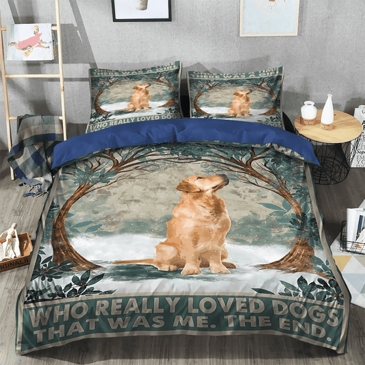 Golden Retriever Dog Soft Duvet Cover Set, Mother Mother Band King Size Bedding Set, Golden Retrieve Mom Soft Duvet Cover Set, Gifts for Golden