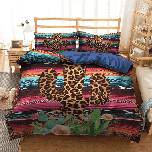 Cactus Queen Size Bedding Set, Catcus Funny Cat Soft Duvet Cover Set, Funny Cactus Bedding set, Cactus NHM Bedding Set, Gifts for Cactus