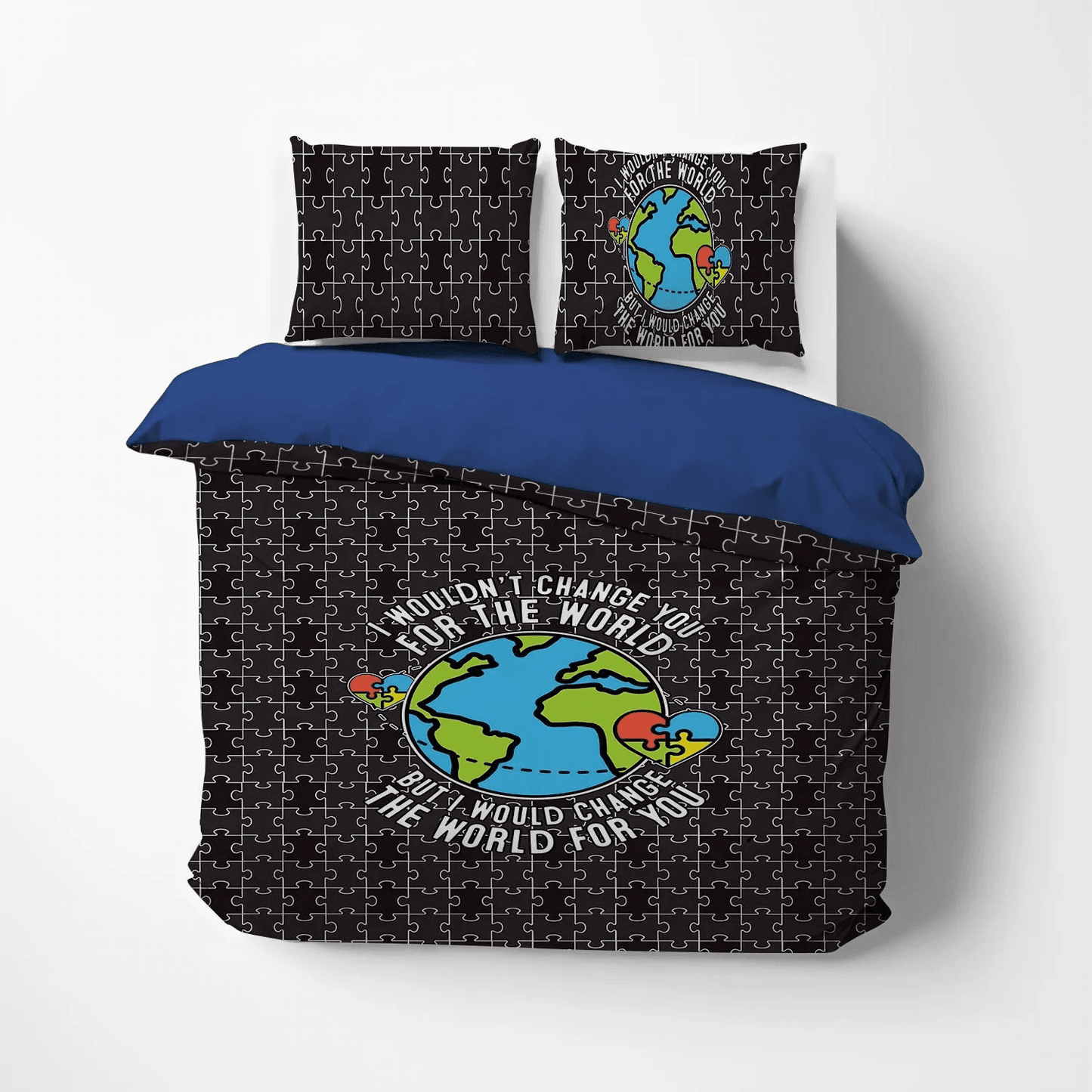 Autism Lips Bedding set, Autism Mom Soft Duvet Cover Set, Autism Personalized Autism PTS Bedding Set, Gifts for Autism