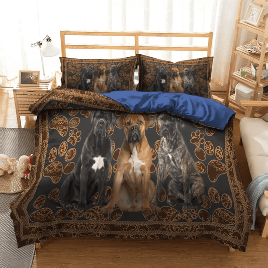 Cane Corso Dog Soft Duvet Cover Set, Cane Corso Italian Mastiff King Size Bedding Set, Cane Corso Bedding Set, Gifts for Cane Corso