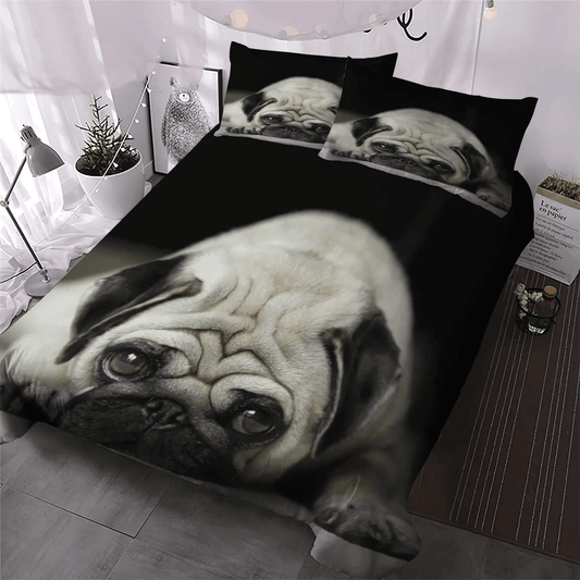 Chibi Dog Chibi Dog Chibi Dog Chibi Dog King Size Bedding Set, Doggo Soft Duvet Cover Set, Dog Bedding set, D Cute Dog NHM Bedding Set, Gifts for Dog