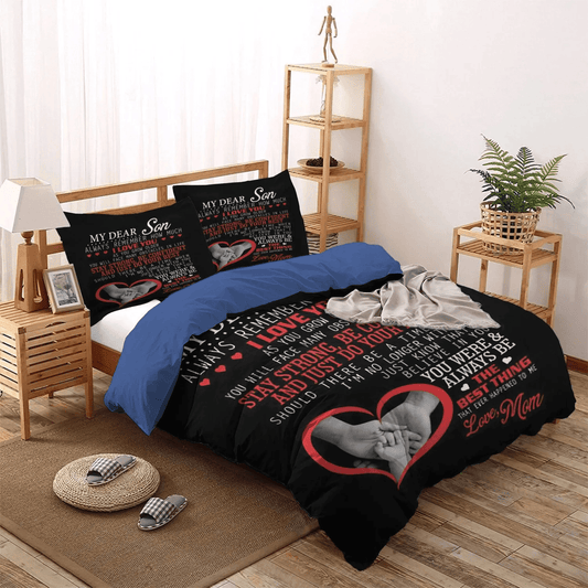 Awesome Son Bedding set, Mother Mother King Size Bedding Set, Mother Of Dragons Soft Duvet Cover Set, Mom To Son Bedding Set, Gifts for Son