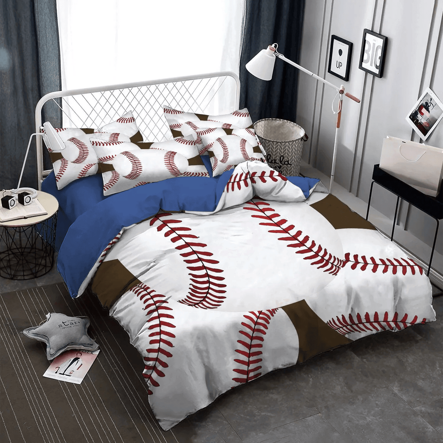 Baseball Soft Duvet Cover Set, Hey Batter Batter Baseball Baseball Mom King Size Bedding Set, Baseball HTMN Bedding Set, Gifts for Baseball