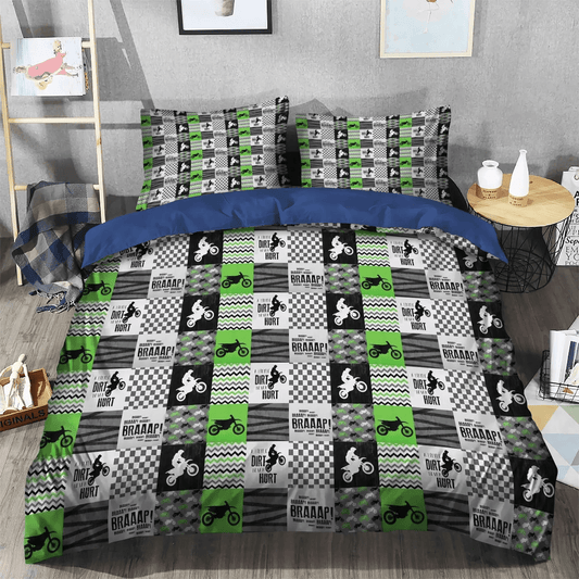Great Comet Square Soft Duvet Cover Set, Funny Motocross Dad Bedding set, Motocross Square PTS Bedding Set, Gifts for Square
