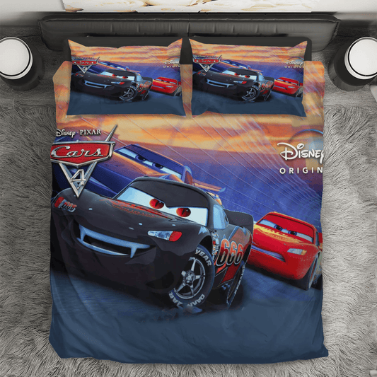 Cars Poster 7 3PCS 3PCS Bedding Set Duvet Cover And Pillow Cases Gift For Fan