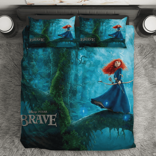 Brave Poster 2 3PCS 3PCS Bedding Set Duvet Cover And Pillow Cases Gift For Fan