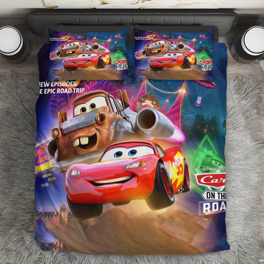 Cars Poster 5 3PCS 3PCS Bedding Set Duvet Cover And Pillow Cases Gift For Fan