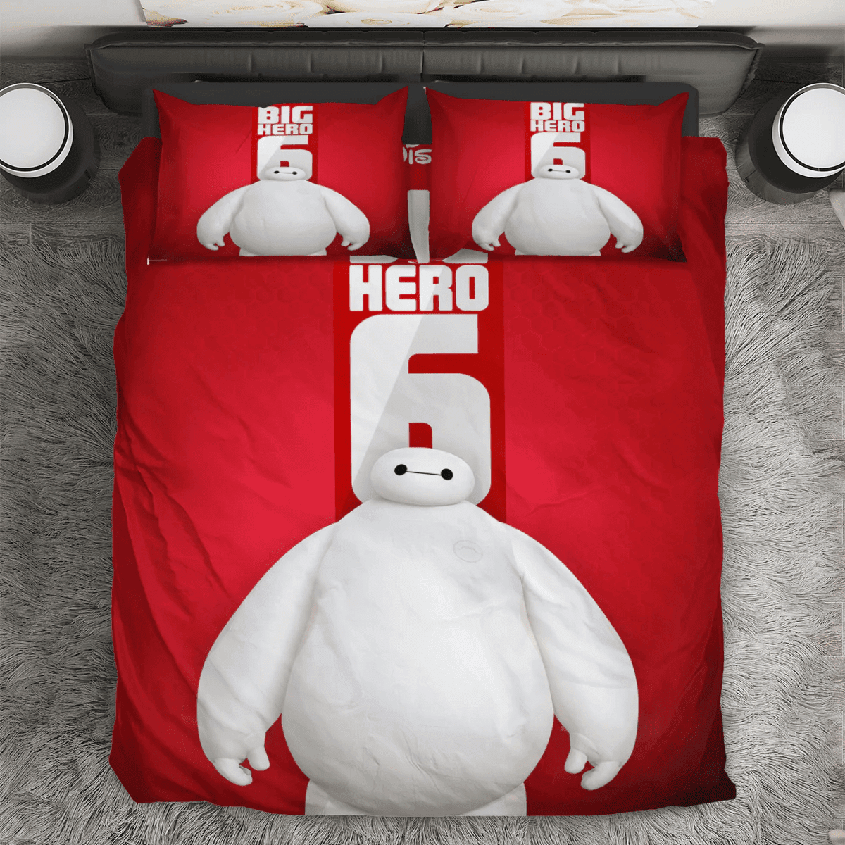 Big Hero 6 Poster 10 3PCS 3PCS Bedding Set Duvet Cover And Pillow Cases Gift For Fan