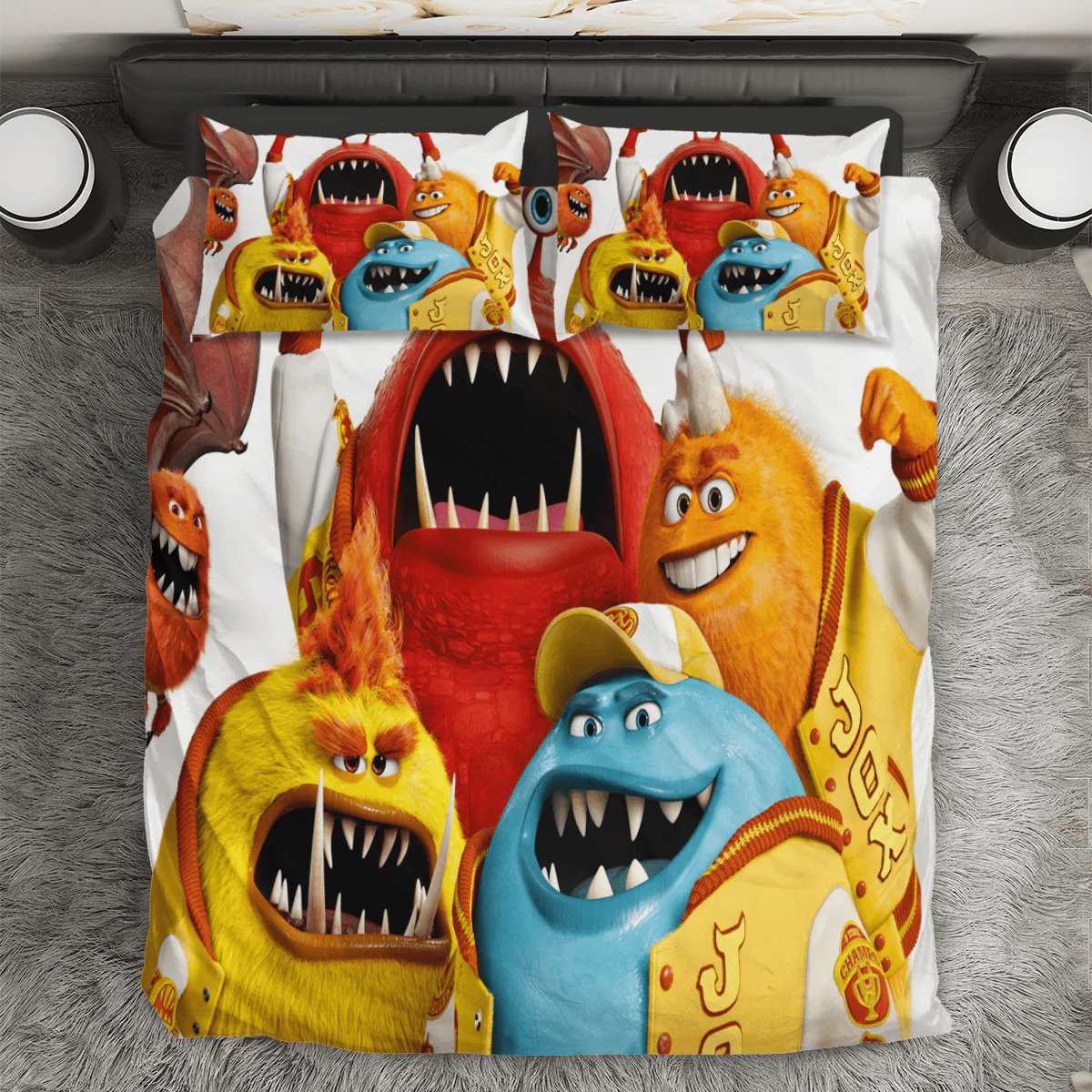 Characters v20 Monsters Inc Monsters University Movie Disney Pixar 3PCS 3PCS Bedding Set Duvet Cover And Pillow Cases Gift For Fan