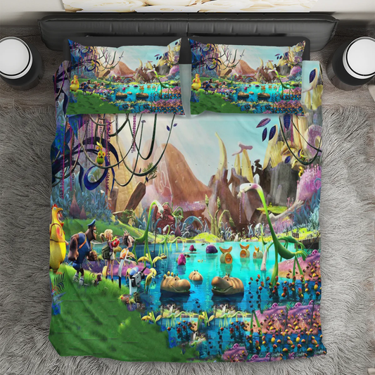 Cloudy with a Chance of Meatballs Poster 8 3PCS 3PCS Bedding Set Duvet Cover And Pillow Cases Gift For Fan
