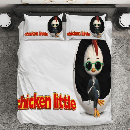 Chicken Little Poster 10 3PCS 3PCS Bedding Set Duvet Cover And Pillow Cases Gift For Fan
