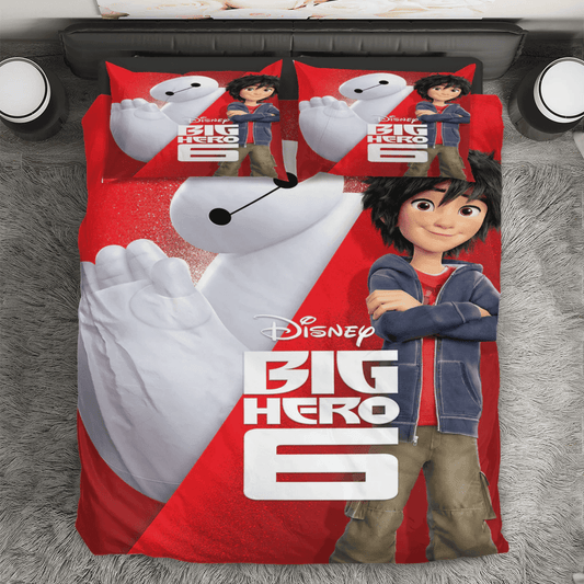 Big Hero 6 Poster 6 3PCS 3PCS Bedding Set Duvet Cover And Pillow Cases Gift For Fan