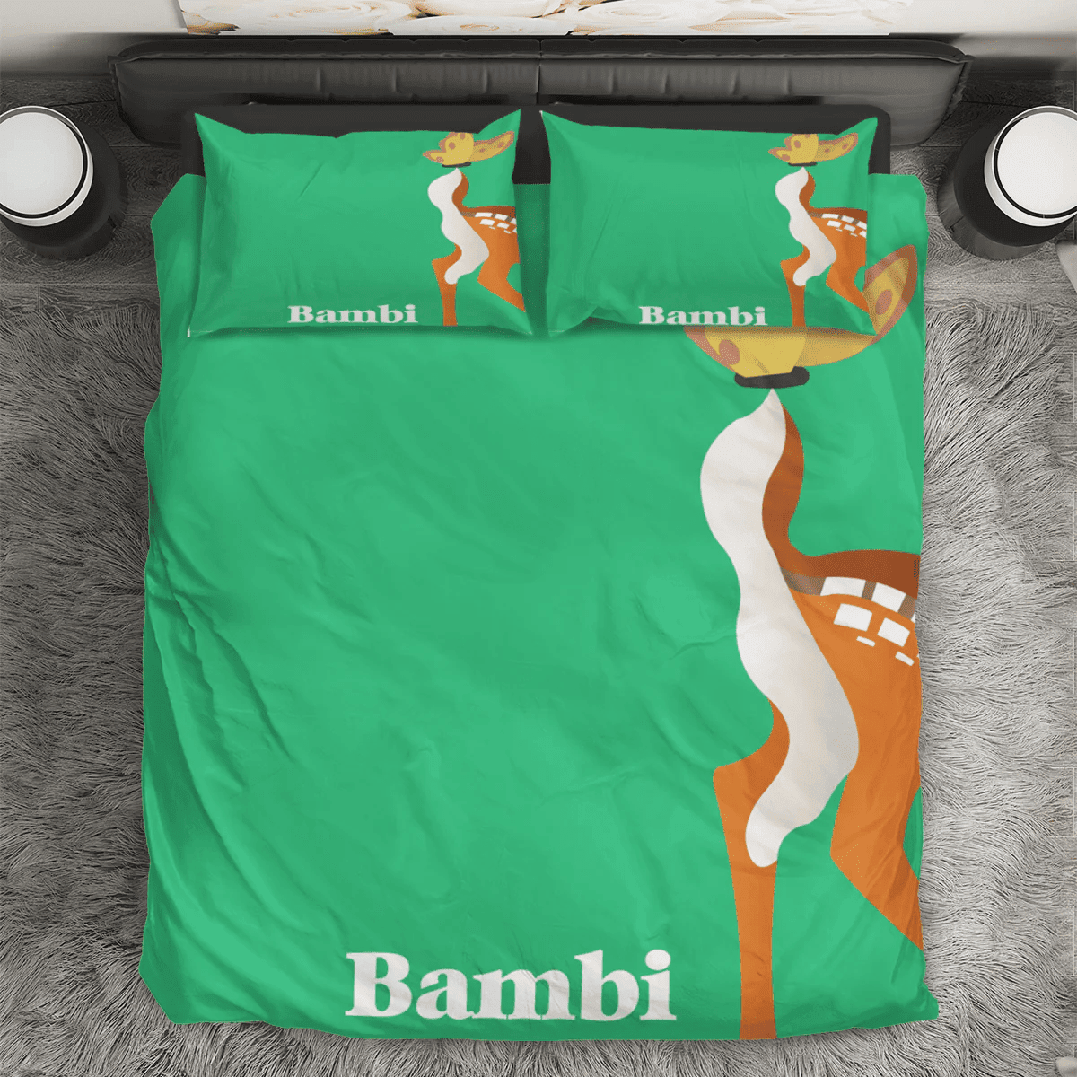 Bambi Poster 9 3PCS 3PCS Bedding Set Duvet Cover And Pillow Cases Gift For Fan