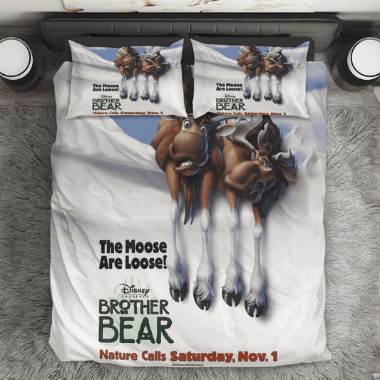 Brother Bear Poster 5 3PCS 3PCS Bedding Set Duvet Cover And Pillow Cases Gift For Fan