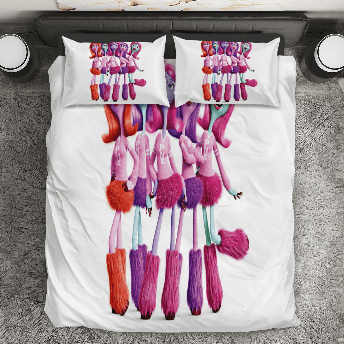 Characters v19 Monsters Inc Monsters University Movie Disney Pixar 3PCS 3PCS Bedding Set Duvet Cover And Pillow Cases Gift For Fan