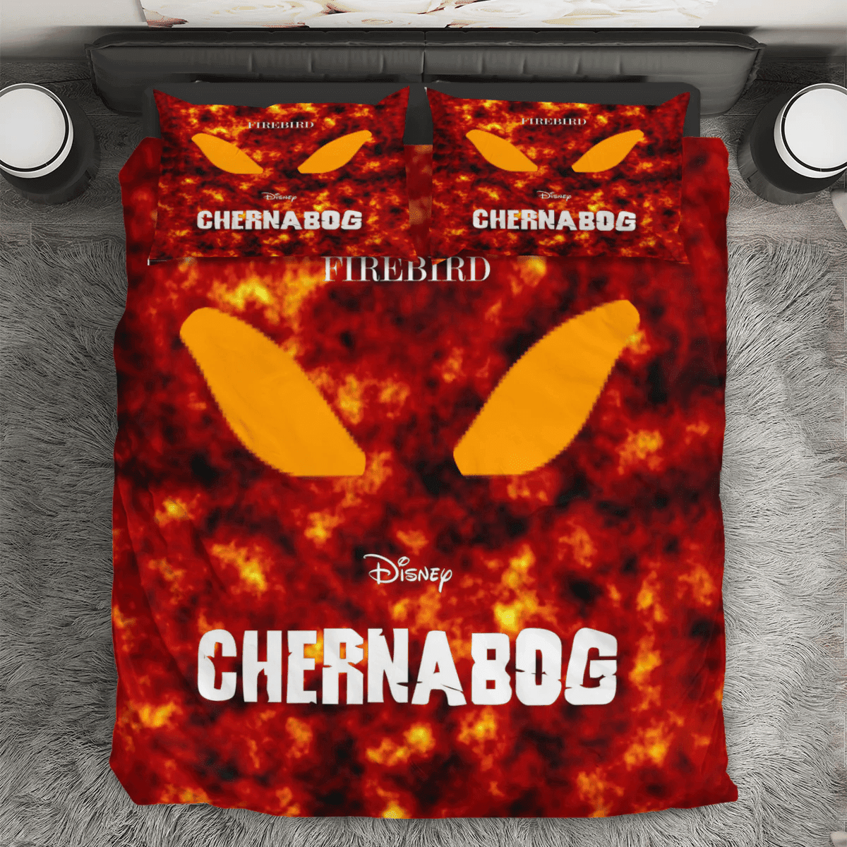 Chernabog Fantasia Poster 4 3PCS 3PCS Bedding Set Duvet Cover And Pillow Cases Gift For Fan