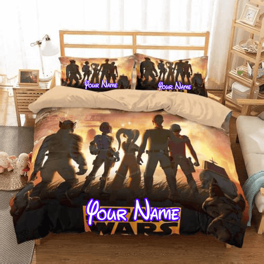 3D Customize Star Wars Rebels Customized Duvet Cover Personalized Name Bedding Set