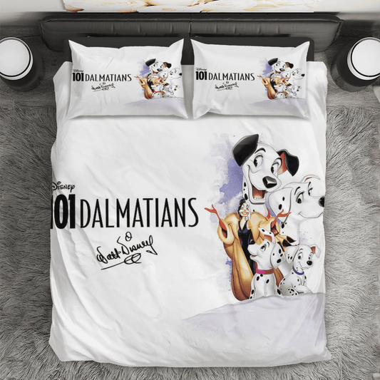 101 Dalmatians Poster 7 3PCS 3PCS Bedding Set Duvet Cover And Pillow Cases Gift For Fan