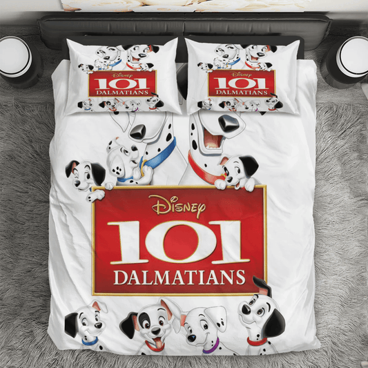 101 Dalmatians Poster 1 3PCS 3PCS Bedding Set Duvet Cover And Pillow Cases Gift For Fan