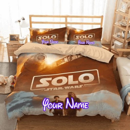 3D Customize Solo A Star Wars Story Customized Duvet Cover Personalized Name Bedding Set