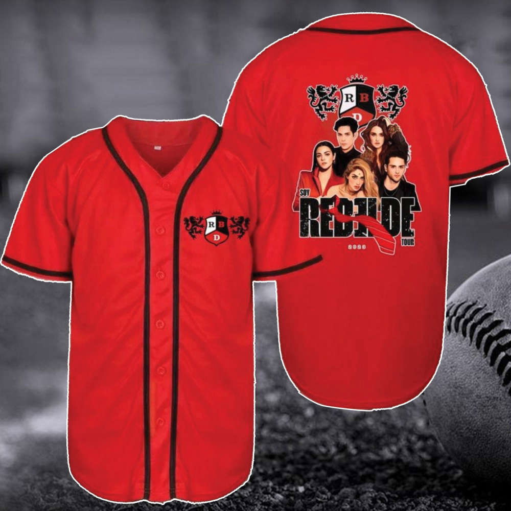 RBD Mexican Band Logo Baseball Jersey - Soy Rebelde Tour 2023 Music Merch Concert - Aopprinter