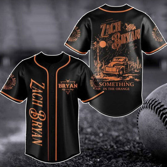 Zach Bryan Highway Boys Baseball Jersey: Orange Shirt for Country Music Fans - Aopprinter